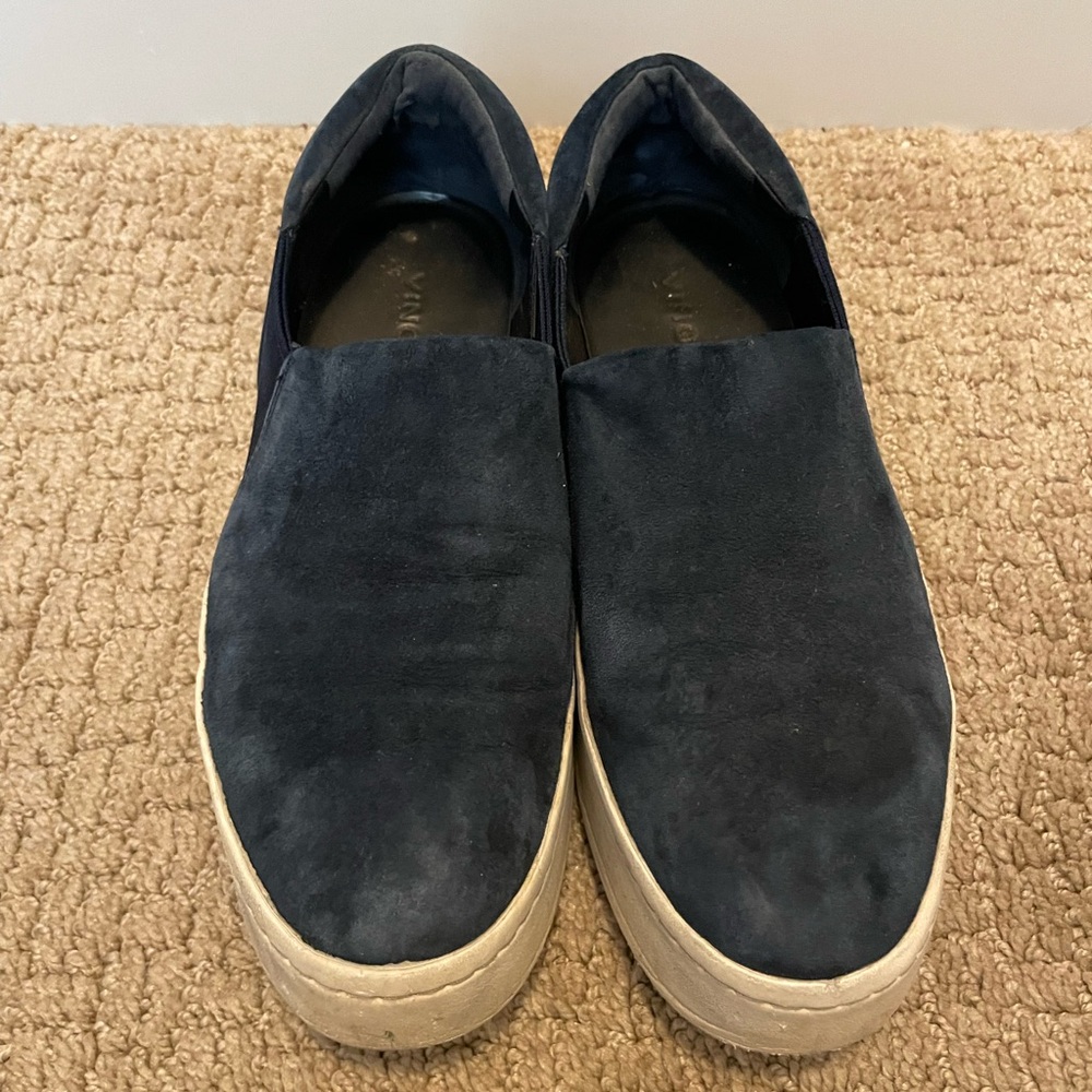 Vince women’s navy Warren slip on sneaker